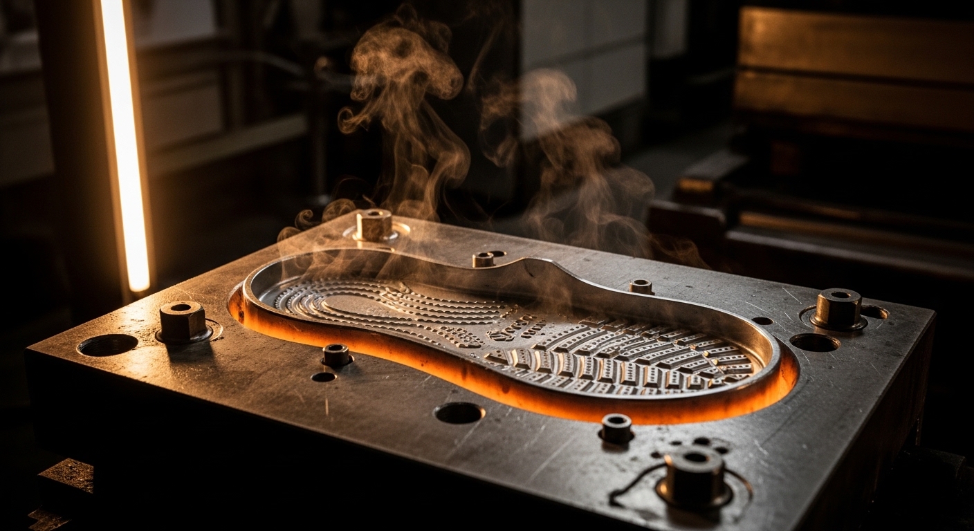 Hot sole mould smoking