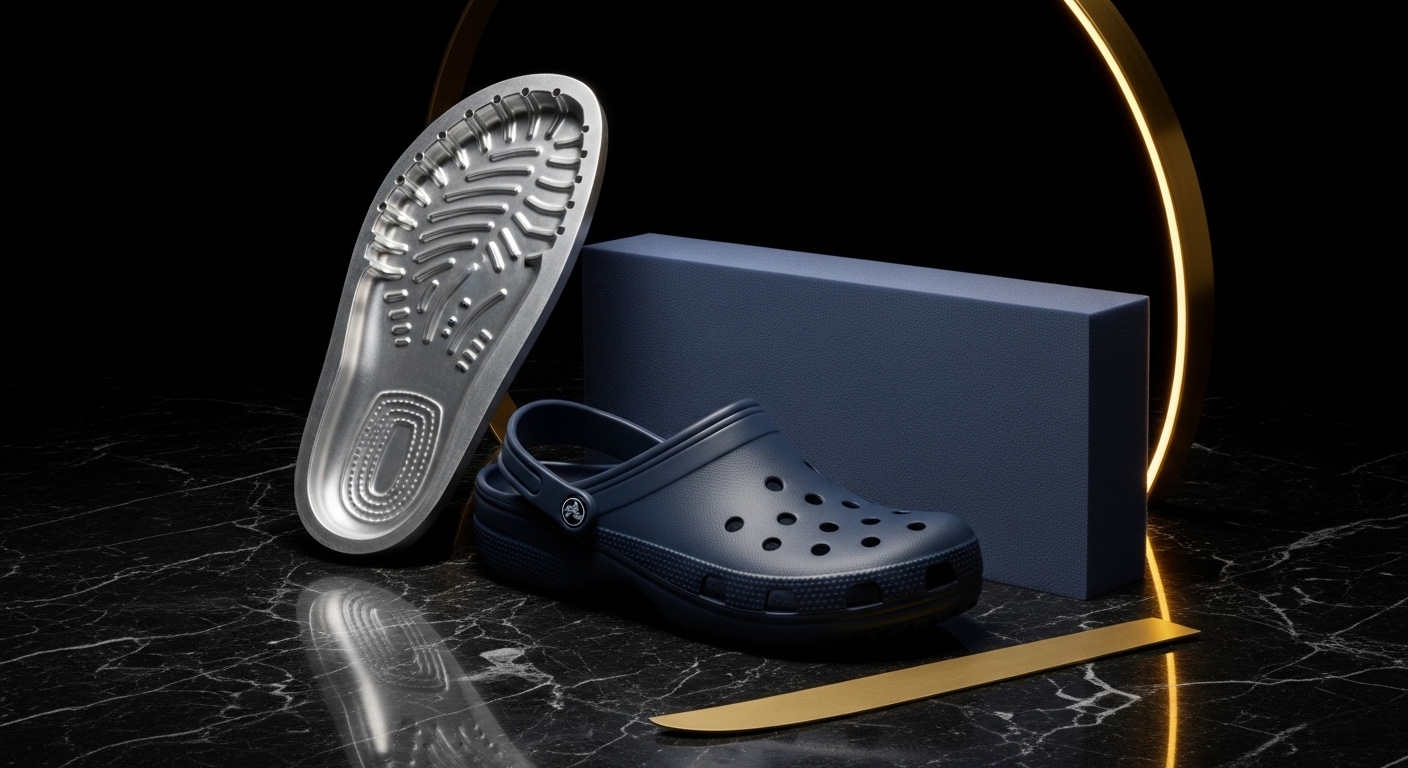 Finished mould with croc shoe